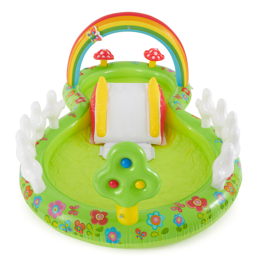 Intex 57154EP Inflatable My Garden Water Filled Play Center w/ Slide (Open Box) - VMInnovations