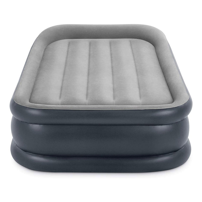 Intex Dura Beam Deluxe Pillow Raised Airbed with Built In Pump, Twin (Used)