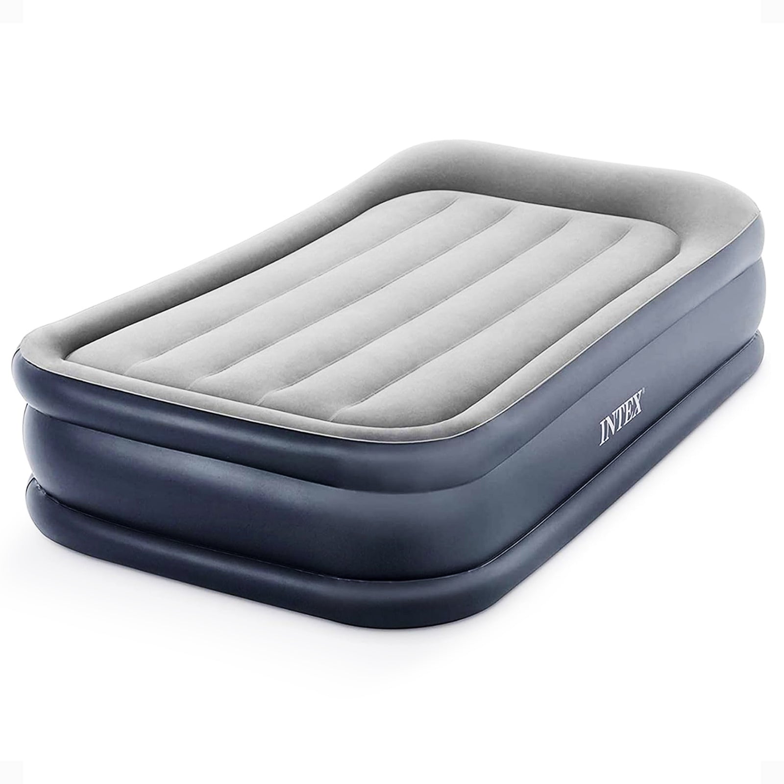 Intex Dura Beam Deluxe Pillow Raised Airbed with Built In Pump, Twin (Used) - VMInnovations