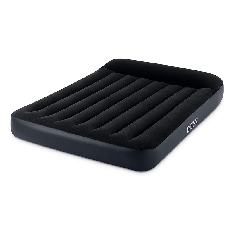 Intex Dura Beam Pillow Rest Standard Air Bed Inflatable Mattress Full (Open Box)