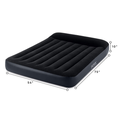 Intex Dura Beam Pillow Rest Standard Air Bed Inflatable Mattress, Full (Used) - VMInnovations