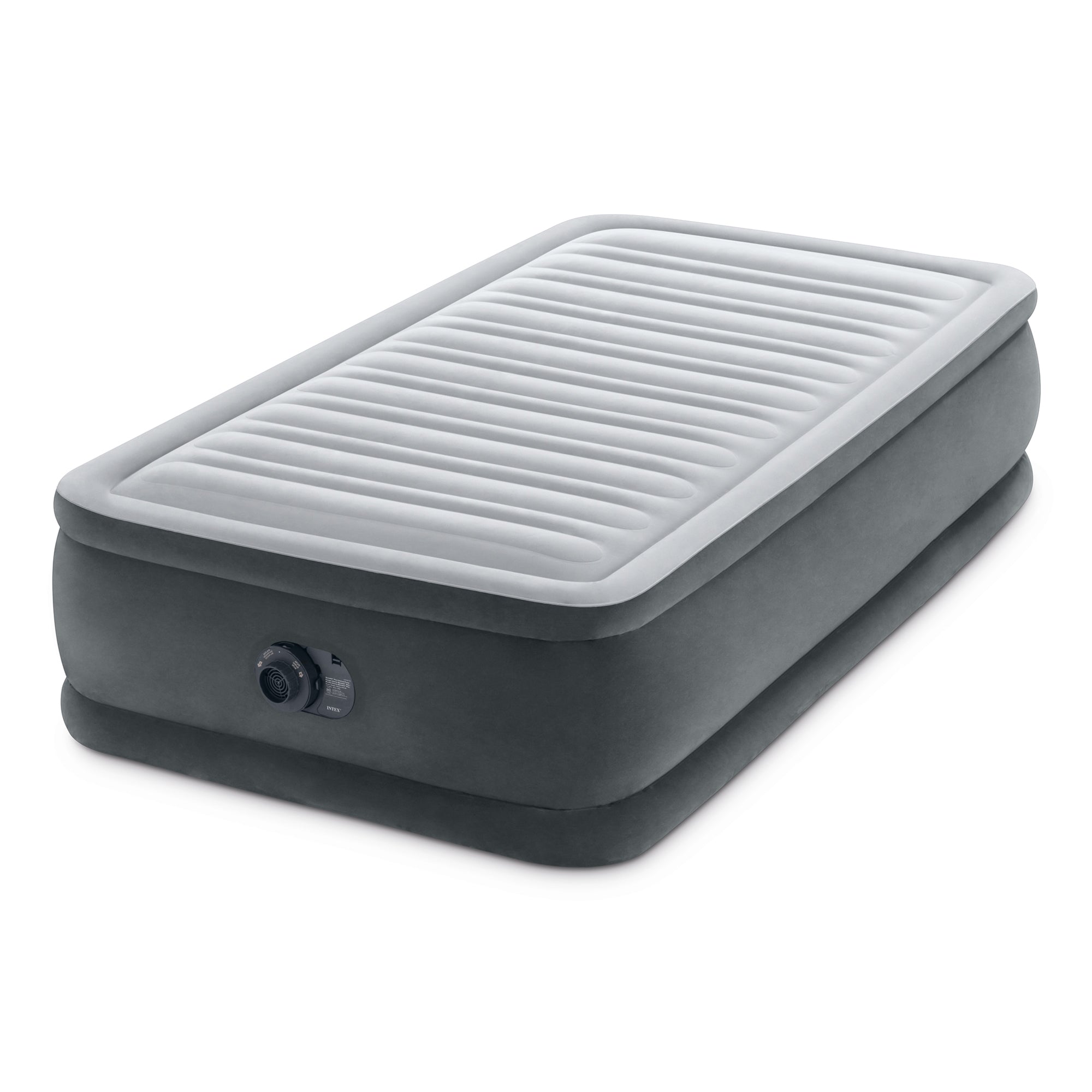 Intex Dura Beam Comfort Plus Airbed Mattress Built In Pump, Twin Size(Open Box)