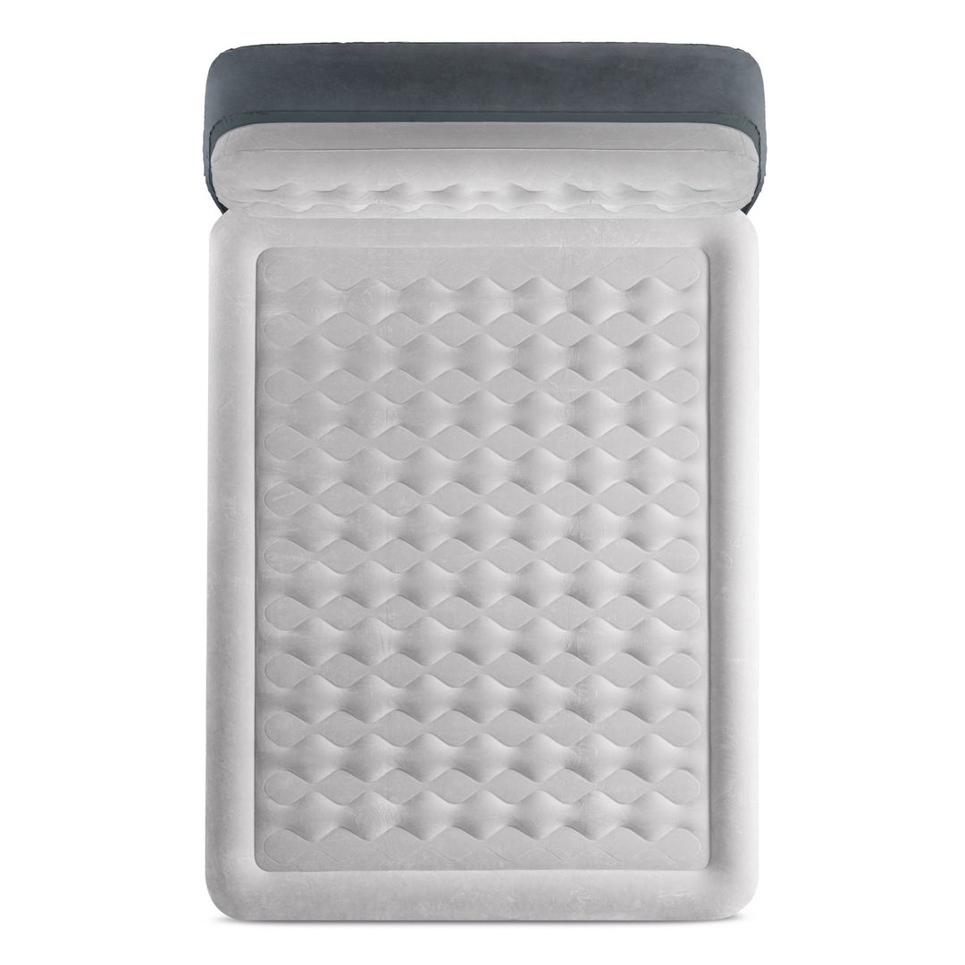 Intex Dura Beam Deluxe Airbed Built in Pump & Ultra Plush Headboard Queen (Used)