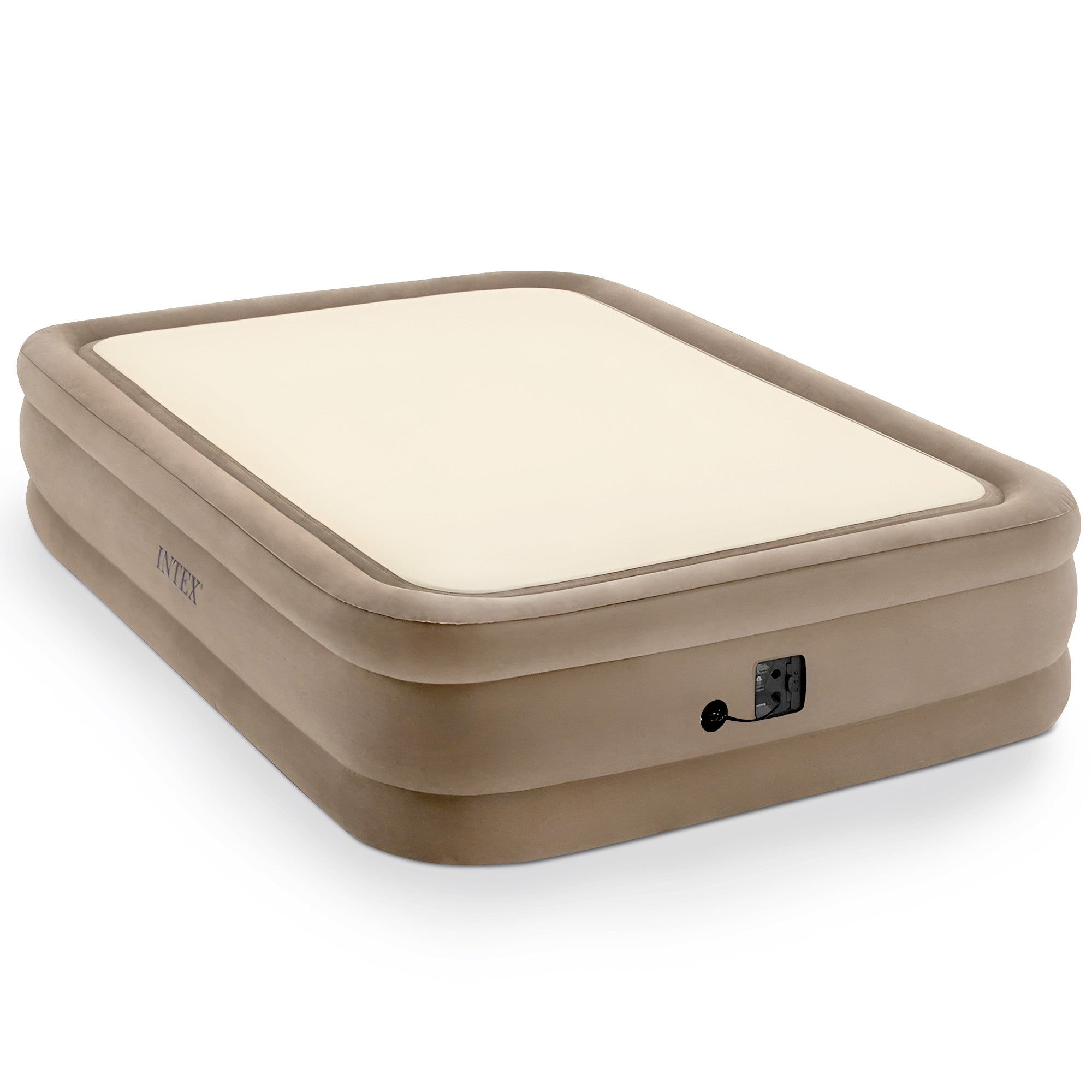 Intex 64477ED Queen Size Thermalux Airbed with Fiber-Tech Technology, Gold(Used) - VMInnovations