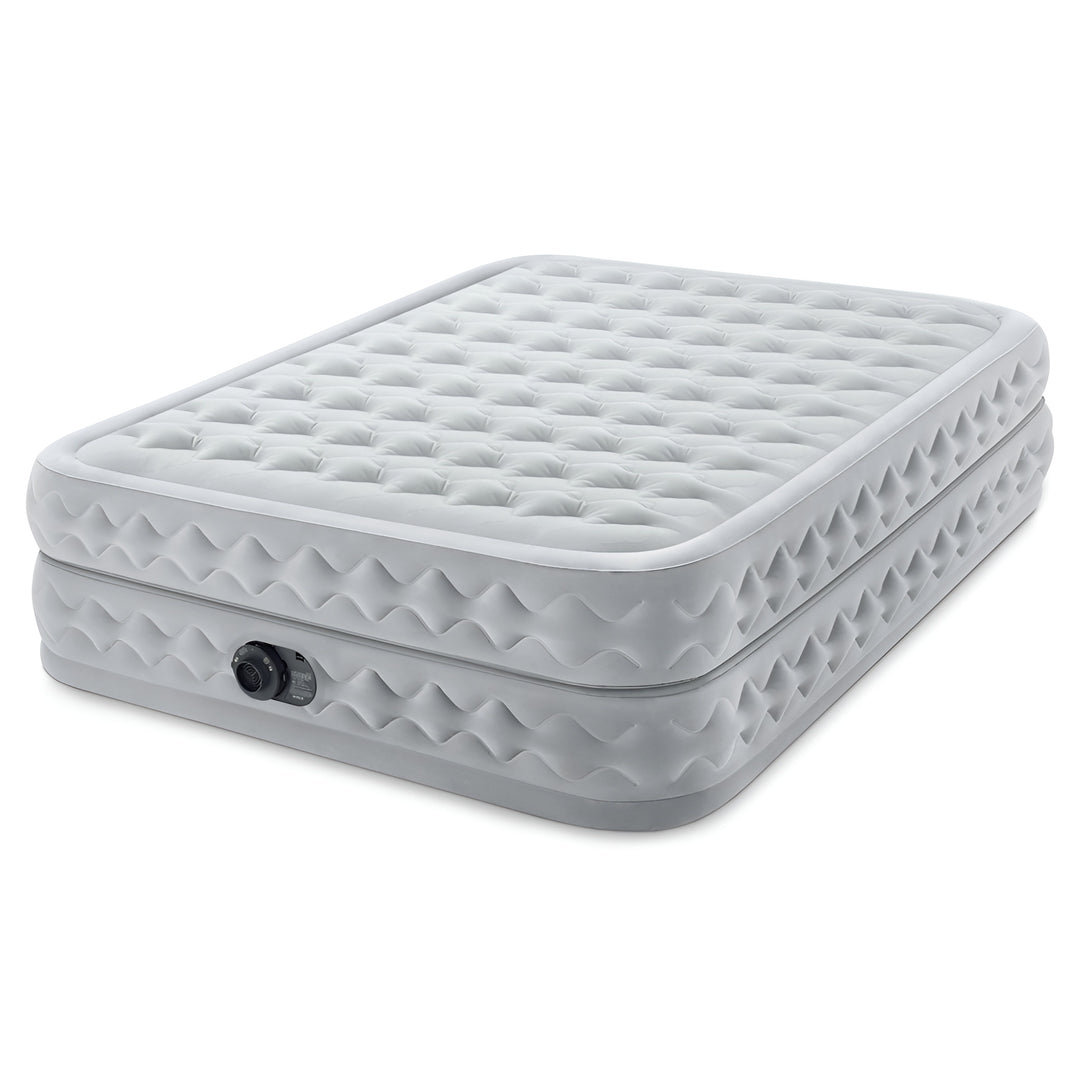 Intex Dura Beam Supreme Air Flow Air Mattress Built In Pump, Queen (Open Box)