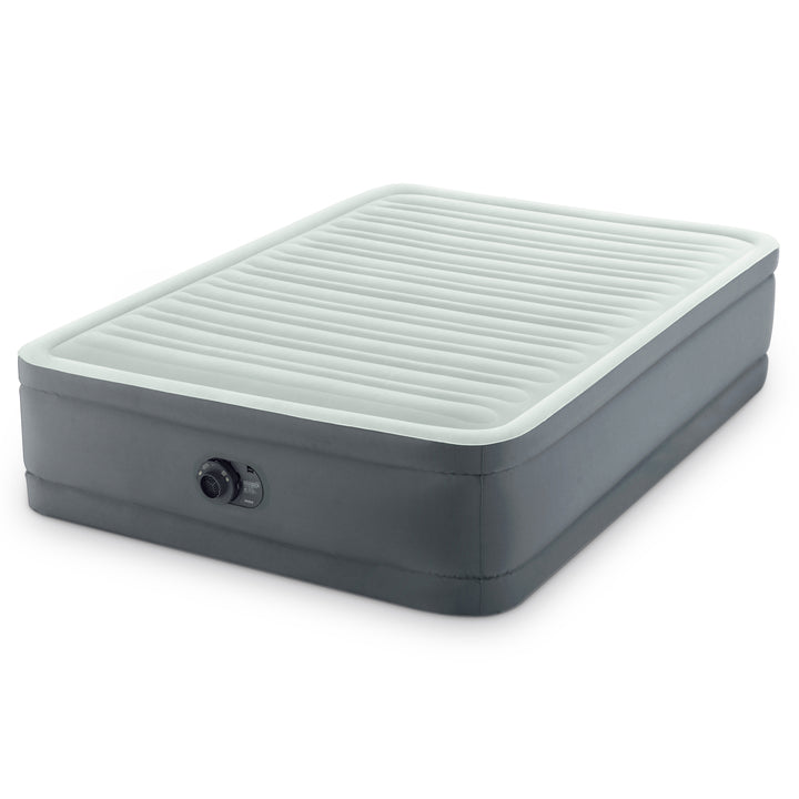 Intex PremAire I Fiber-Tech Air Mattress Bed with Built-In Pump, Full (Used)