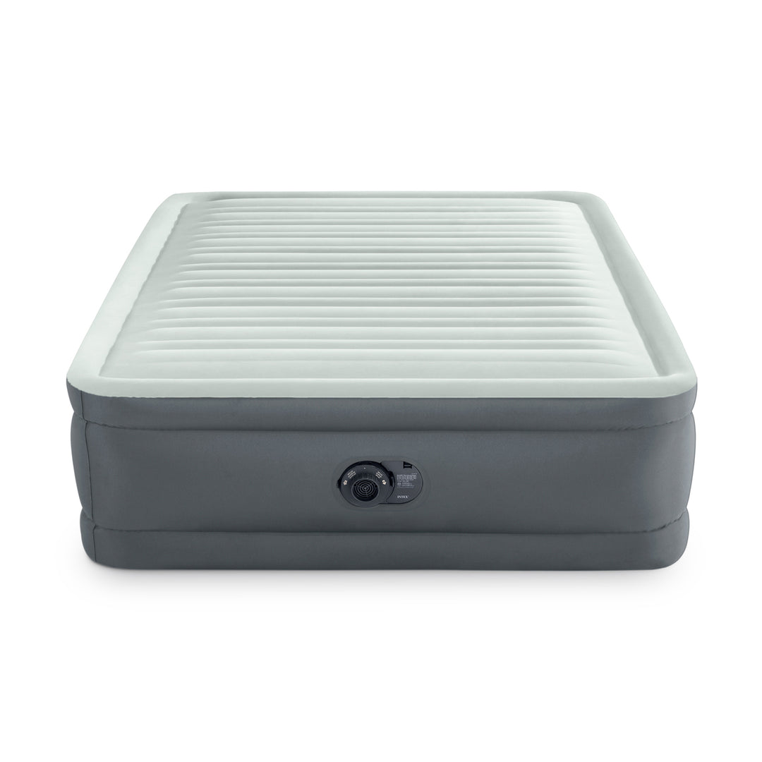 Intex PremAire I Fiber-Tech Air Mattress Bed with Built-In Pump, Full (Used)