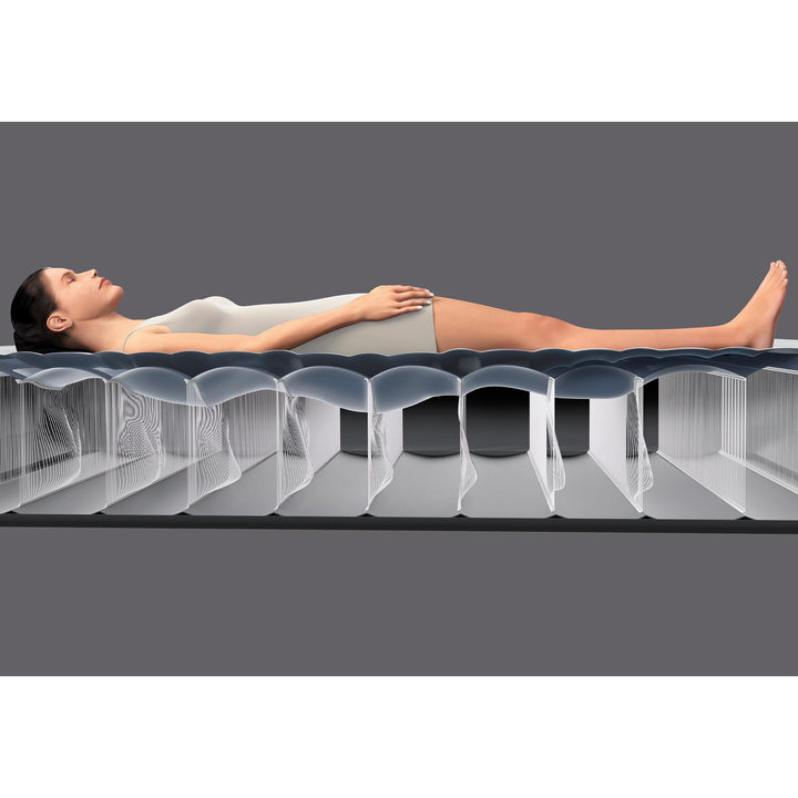 Intex PremAire I Fiber-Tech Air Mattress Bed with Built-In Pump, Twin (Open Box)