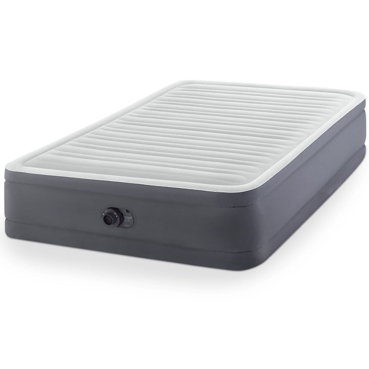 Intex I Fiber-Tech Elevated Airbed Mattress w/ Built-In Pump, Queen (Used)