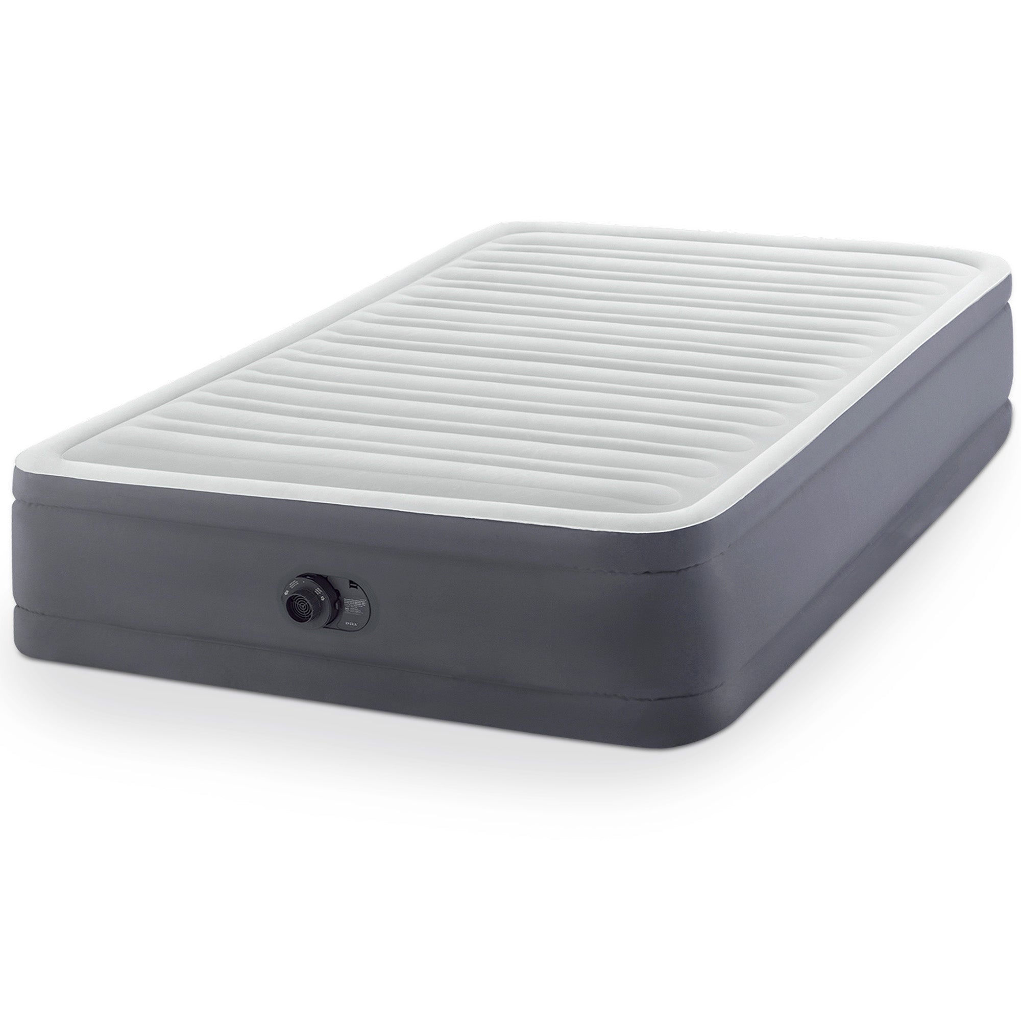 Intex PremAire I Fiber-Tech Elevated Mattress Built-In Pump, Queen (Open Box)