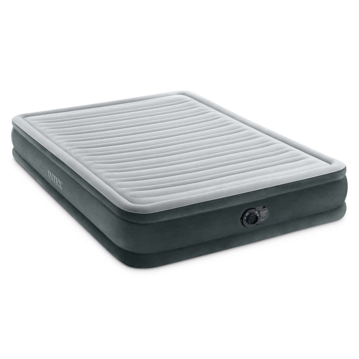 Intex Comfort Deluxe Dura-Beam Air Mattress w/ Built-In Pump, Queen (For Parts)