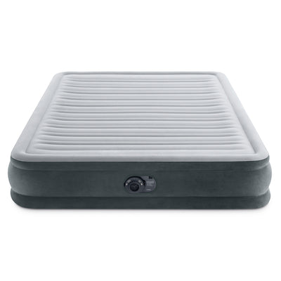 Intex Comfort Deluxe Dura-Beam Air Mattress w/ Built-In Pump, Queen (For Parts)