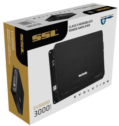 New SSL SOUNDSTORM EV3000D 3000W MONO D Car Audio Amplifier Power Amp MOSFET