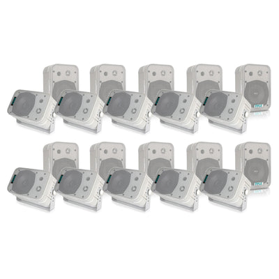 Pyle PDWR40W 5.25" Indoor/Outdoor Waterproof Home Theater Speakers (10 Pack)