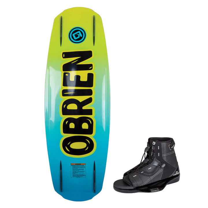 O'Brien Hooky 123 Youth Wakeboard Package with 2 to 5 Boots Bindings (Open Box)