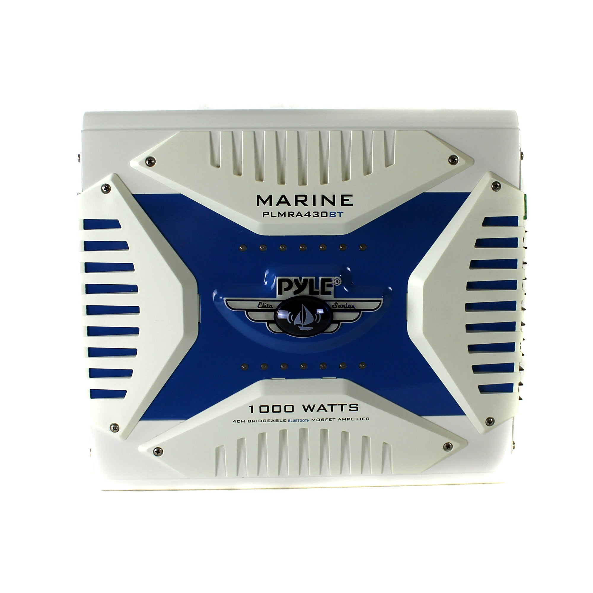 Pyle PLMRA430BT 1000 Watt 4 Channel Amplifier Bluetooth Marine ATV Amp (2 Pack)
