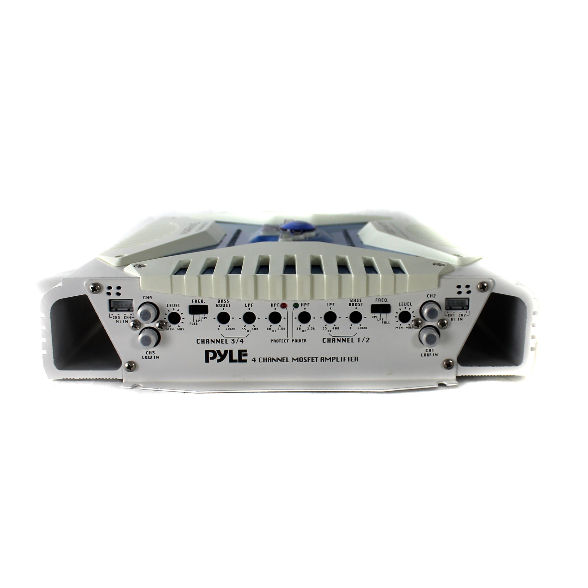 Pyle PLMRA430BT 1000 Watt 4 Channel Amplifier Bluetooth Marine ATV Amp (2 Pack)