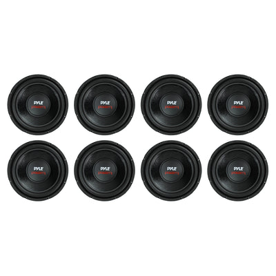 PYLE PLPW12D 12" 1600W 4Ohm DVC Car Stereo Power Subwoofer Dual Coil (8 Pack)