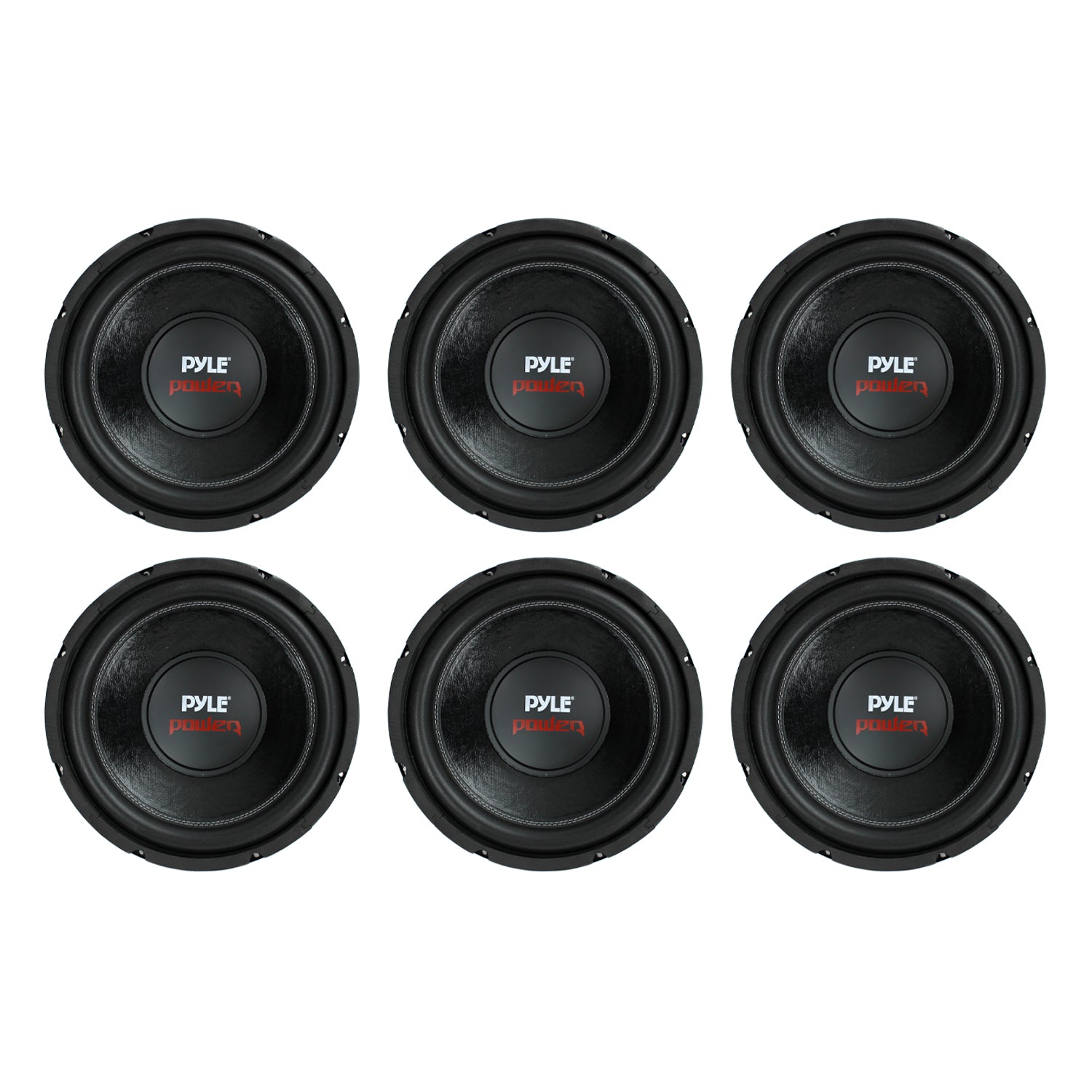 PYLE PLPW12D 12" 1600W 4Ohm DVC Car Stereo Power Subwoofer Dual Coil (6 Pack) - VMInnovations