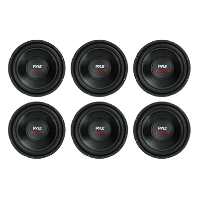 PYLE PLPW12D 12" 1600W 4Ohm DVC Car Stereo Power Subwoofer Dual Coil (6 Pack) - VMInnovations