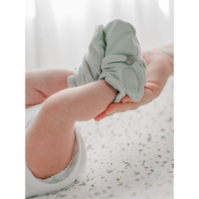 Goumikids Soft Organic Stay On Baby Boots Infant Booties Shoes, 0-3M Succulent - VMInnovations