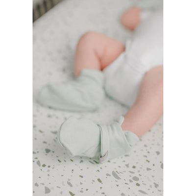Goumikids Soft Organic Stay On Baby Boots Infant Booties Shoes, 3-6M Succulent - VMInnovations