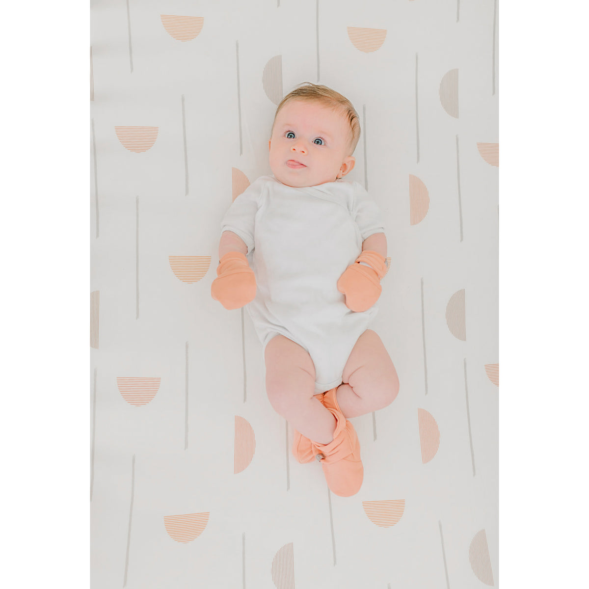 Goumikids Soft Organic Stay On No Scratch Baby Infant Mitts, 0-3M Prickly Pear - VMInnovations