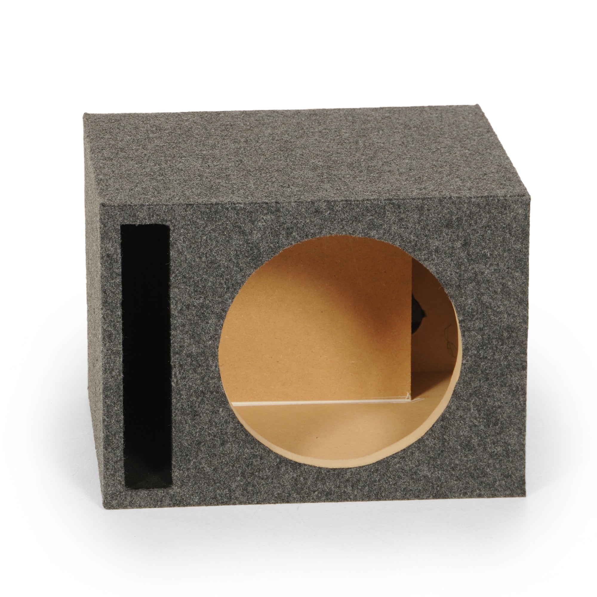 Q-Power Single 12" Vented Slot Ported Empty Subwoofer Sub Enclosure Box (Used) - VMInnovations