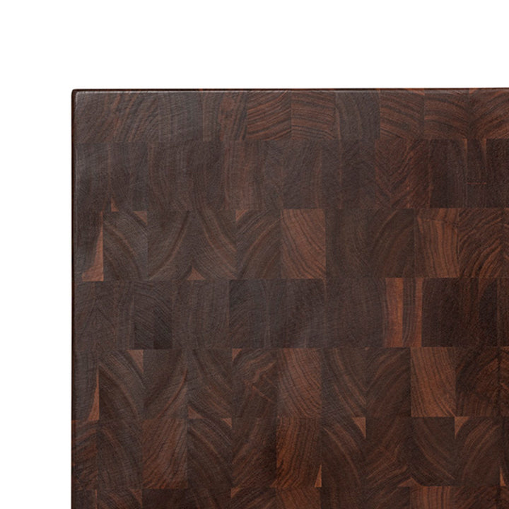 John Boos Large Walnut Wood End Grain Cutting Board for Kitchen, 18" x 18" x 3" - VMInnovations