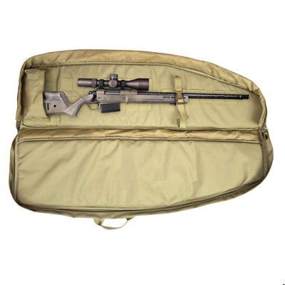 Elkton Outdoors ELK-RIFB-TAN Tactical Rifle Drag Bag w/ Optional Backpack Straps - VMInnovations