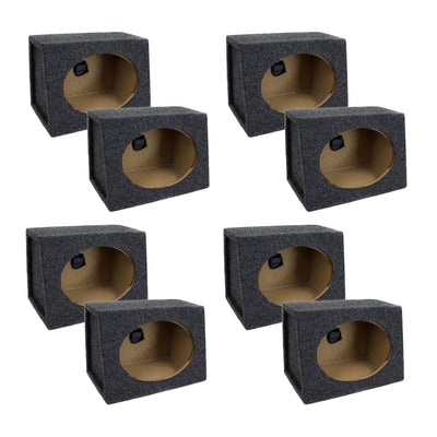 QPower 6 x 9 Inch Car Audio Speaker Box Enclosures, Speaker Boxes Pair (4 Pack)