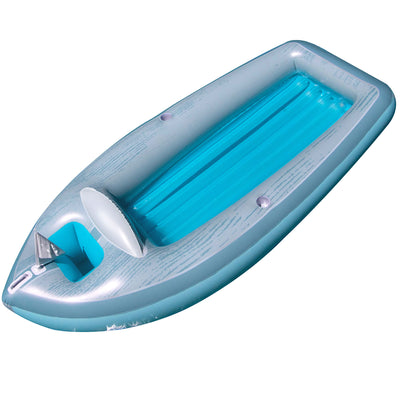 Swimline 90135 Classic Inflatable Cruiser Boat Pool Float with 2 Cup Holders - VMInnovations