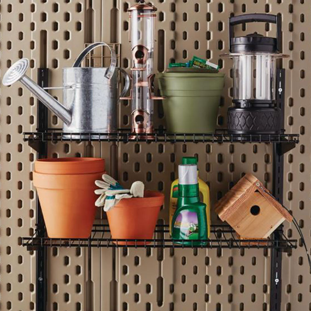 Rubbermaid Utility Storage Shed Shelving w/ Installation Hardware (Open Box) - VMInnovations
