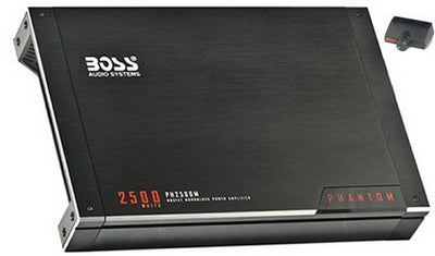 BOSS PH2500M 2500W Phantom Monoblock MOSFET Car Audio Power Amplifier + Remote