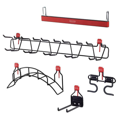 Rubbermaid Storage Shed 5 Piece Wall Hook Organization Accessory Kit (Open Box) - VMInnovations