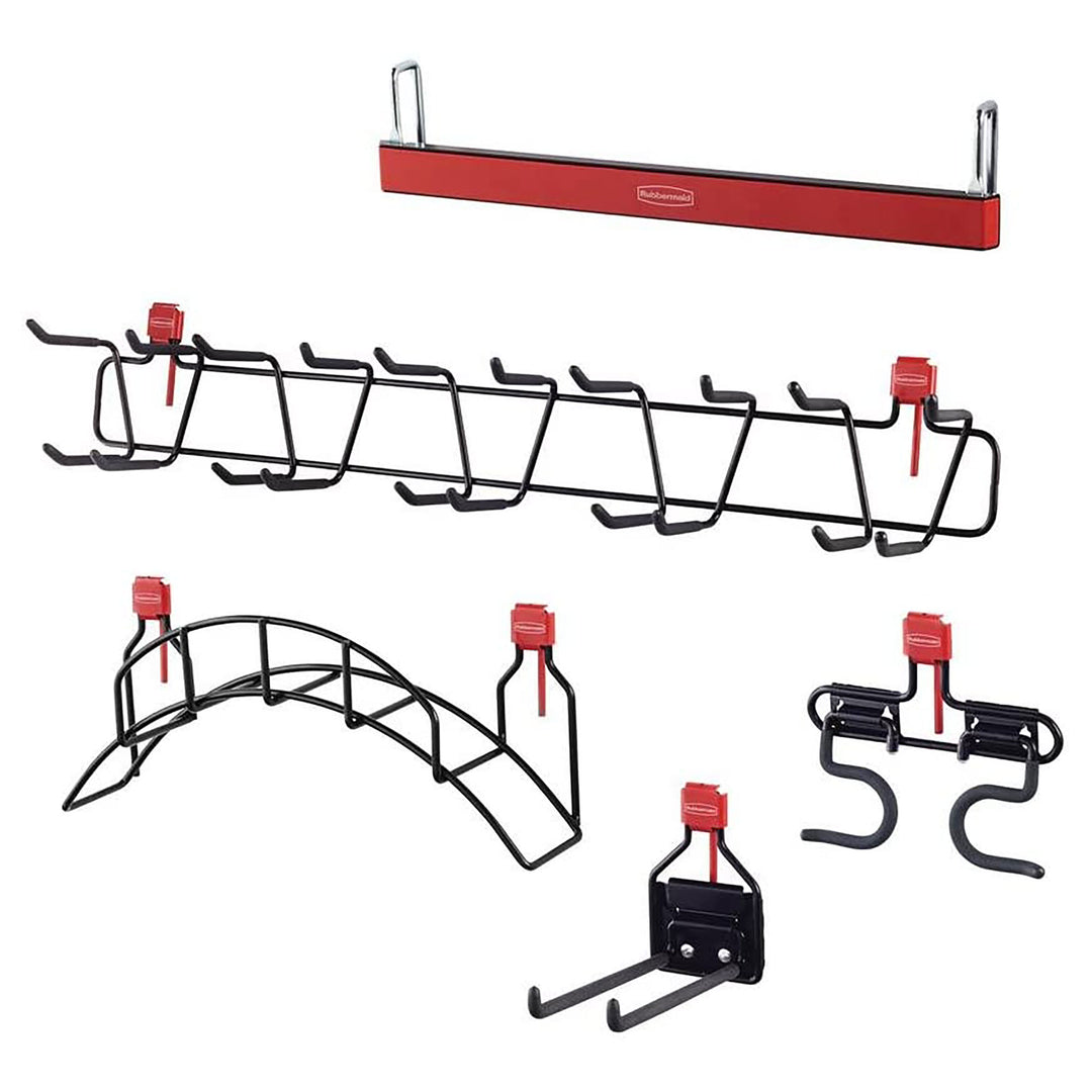 Rubbermaid Storage Shed 5 Piece Wall Hook Organization Accessory Kit (Used)