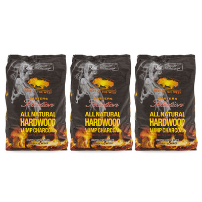 Best of the West All Natural Hardwood Lump Charcoal Bag, 20 Pounds (3 Pack)