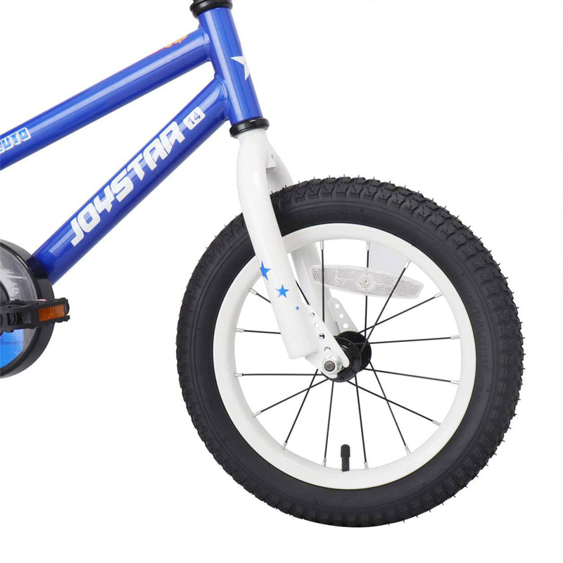 Joystar Pluto 16 Inch Kids Boys Bike with Training Wheels, Blue (Open Box)