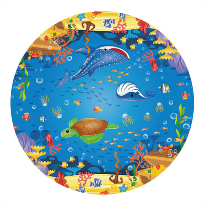 Summer Waves 8 Ft Wide Inflatable Quick Set Pool w/ 3D Graphics & Goggles (Used) - VMInnovations