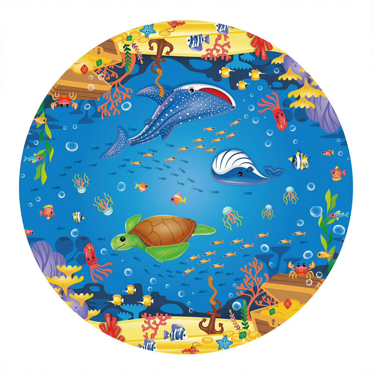 Summer Waves 8 Foot Wide Inflatable Quick Set Pool with 3D Graphics and Goggles