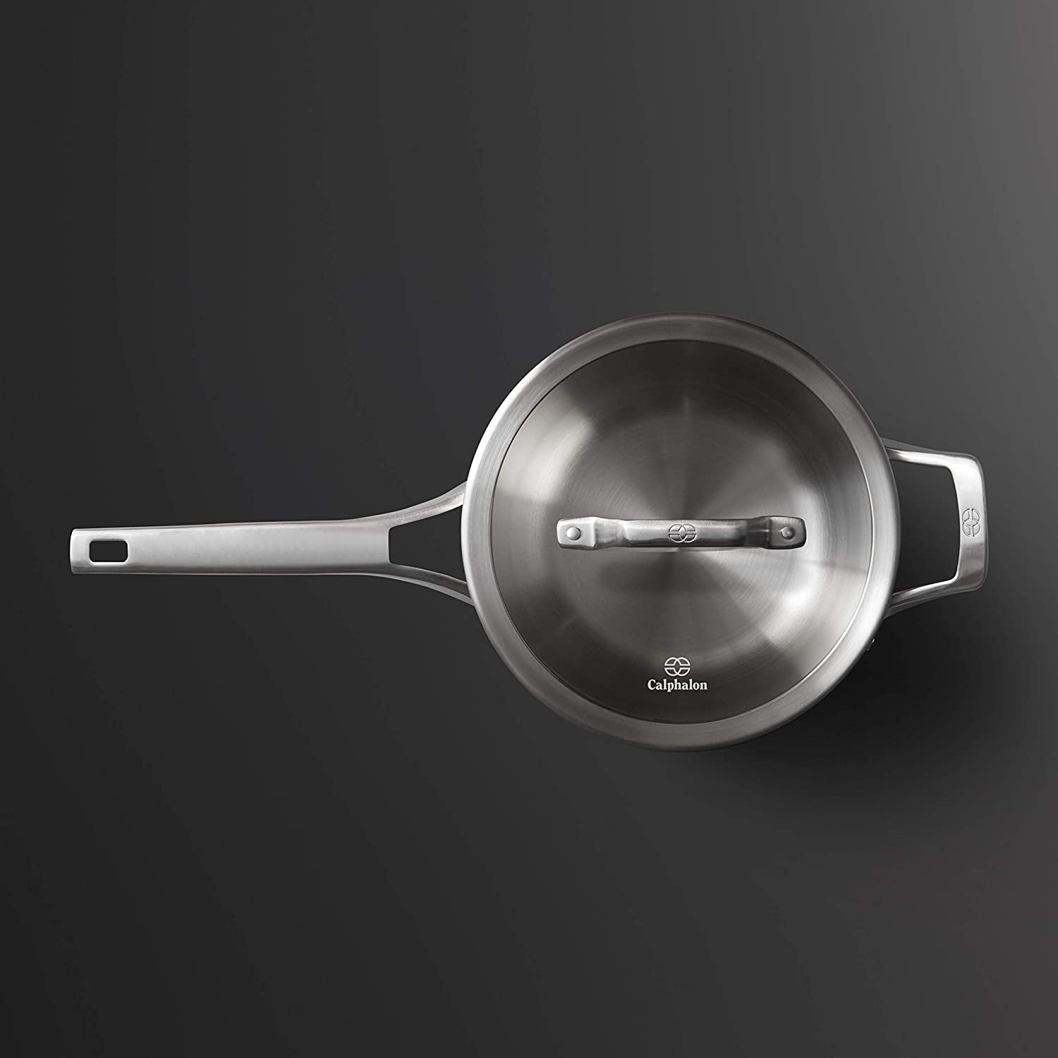 Calphalon 4.5 Quart Stainless Steel Saucepan Lid & Stay Cool Handle (Open Box)