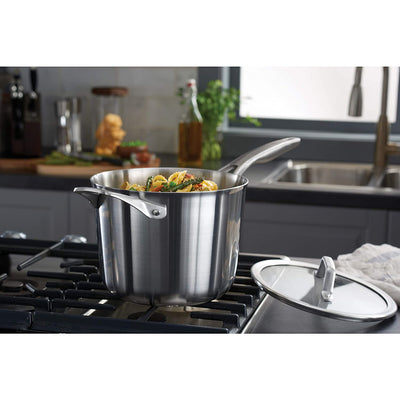 Calphalon 4.5 Quart Stainless Steel Saucepan Lid & Stay Cool Handle (Open Box)