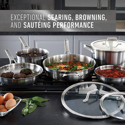 Calphalon 4.5 Quart Stainless Steel Saucepan Lid & Stay Cool Handle (Open Box)