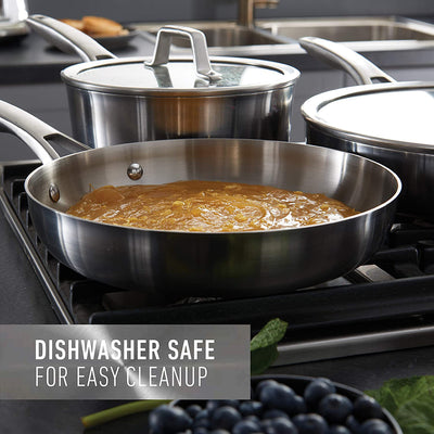 Calphalon 4.5 Quart Stainless Steel Saucepan Lid & Stay Cool Handle (Open Box)