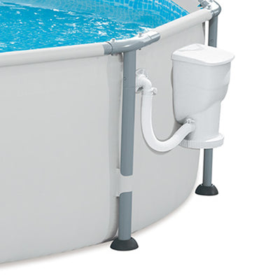 Summer Waves Elite 12 Foot Metal Frame Above Ground Pool Set with Filter Pump - VMInnovations