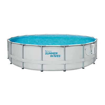 Summer Waves Elite 18ft x 48in Metal Frame Pool Set w/ Filter Pump (Open Box)