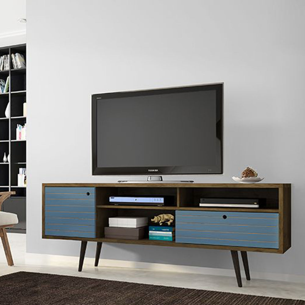 Manhattan Comfort Liberty 70.86 Inch Modern Wood TV Stand with Legs (For Parts)
