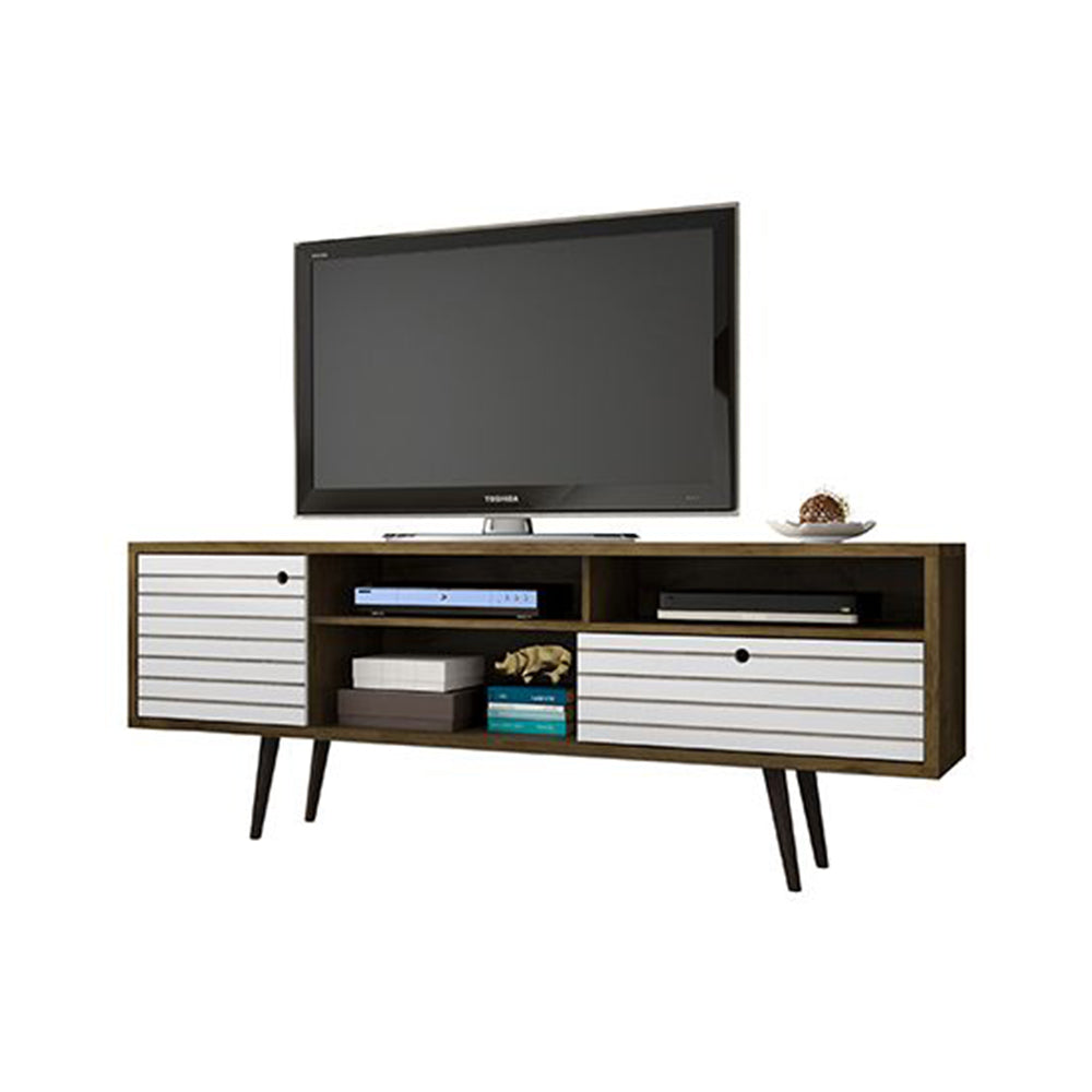 Manhattan Comfort Liberty 70.86 Inch Mid Century Wood TV Stand with Legs (Used)