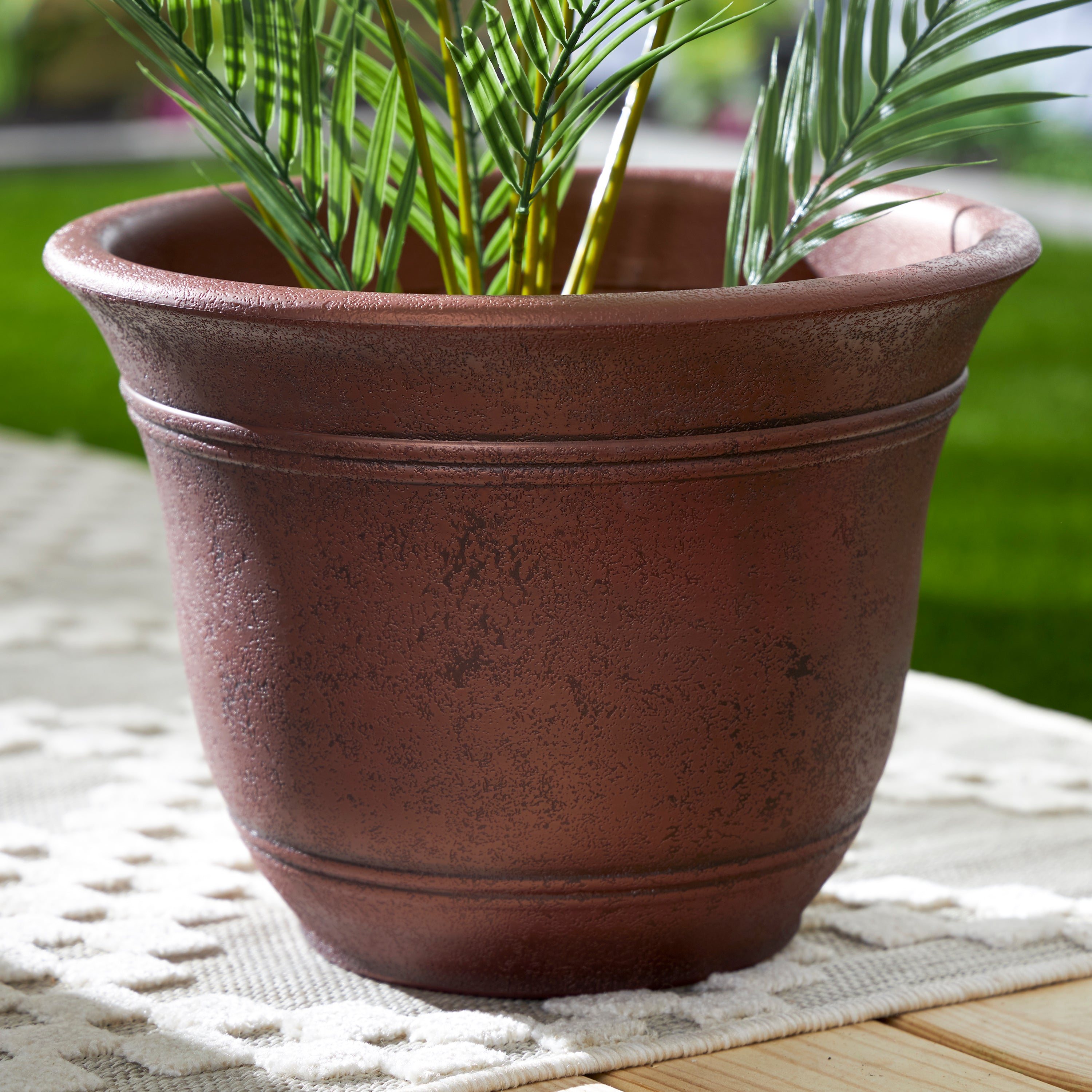 HC Companies 16" Flower Garden Planter and Wakefield Biochar Soil Conditioner - VMInnovations