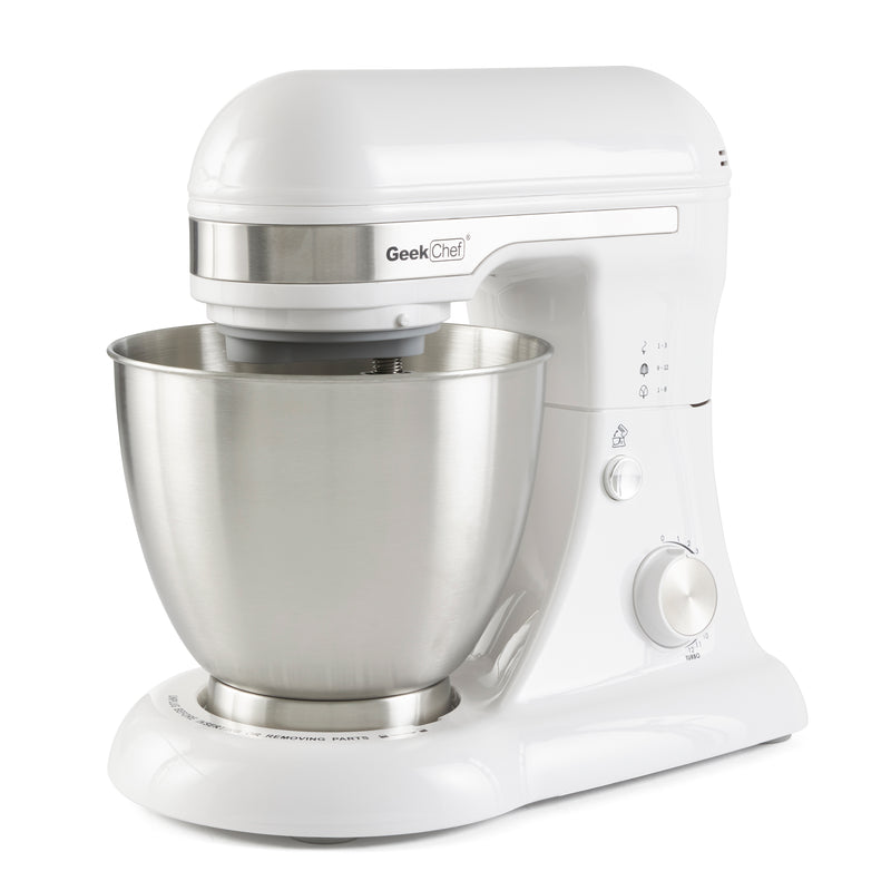 Geek Chef Stainless Steel 4.8 Qt Bowl 12 Speed Baking Food Stand Mixer(Open Box)